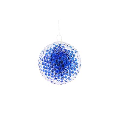 China ACRYLIC70%PLASTIC28%WRIE2% 7CM Mini Acrylic Bead Ball Ornament Party Christmas Ball Ornaments Hanging Christmas Tree Decoration Supplies for sale