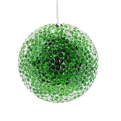 China Party Christmas Decoration 100mm Pearl Ball Ornament Hanging Colorful Plastic Acrylic Ball With Plastic Pearl Christmas Ball Decoration for sale