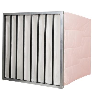 China Plastic Pocket Air Filter Absolute Dust Filter Synthetic Hotels Frame Filter for sale