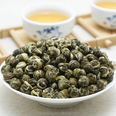 China Wholesale Natural Loose Flower Dragon Pearls Green Tea Ball Jasmine Fragrance Healthy Tea Strong Handrolled Jamsine Loose Top Tea Xanadu for sale