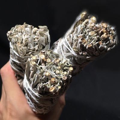 China Home.office.hotel.yoga. Wholesale Bulk Organic Yoga Sage Smudge Bundle Candle And Palo Santo Incense In Stock For Reiki White Inch 38g Gym California 4 for sale