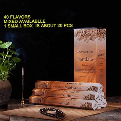 China Wholesale Cheap Natural Good Luck Buddha 20PCs Handmade Incense Incense 40 Flavors Indian Agent India Handrolled Burner Supplier for sale