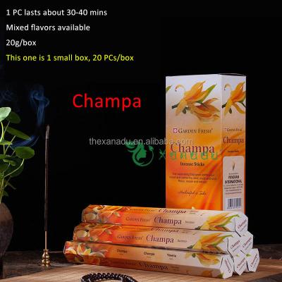 China Indian Incense Mixed 40 Flavors Handrolled India Incense Burners 20PCs/Box Natural Myrrh Resin Nap Champa Meditation Mango Incense Sticks for sale