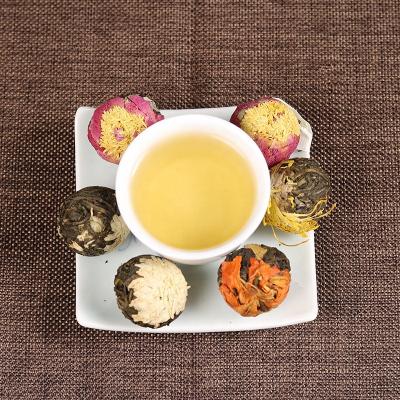 China Pure Blooming Flower Tea Combos 10 Assorted Flavors Handmade Blooming Blooming Jasmine Lily Rose Petals Peony Carnation Hibiscus Flowering Tea Ball for sale