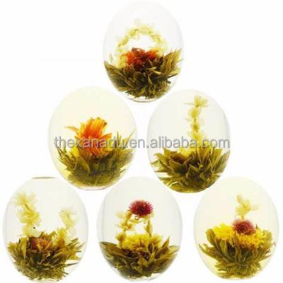 China Xanadu Gifts 20 Flavor EU Food Standard Natural Healthy Flower Tea Balls Beautiful Flowering Organic Flowering Balls Fruit Flavors for sale