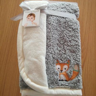 China 2018hot-selling low price 2018hot-selling high quality PORTABLE baby blanket 200gsm face 230gsm coral berber coral solid fleece front back 200gsm for sale