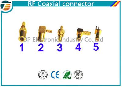 Cina 50 ohm, riflessione bassa diritta ad angolo retto del connettore coassiale di SMB di 75 ohm in vendita