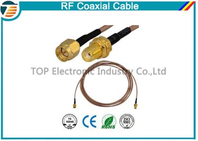 China Tomada masculina coaxial de cabo SMA de RG36 RF ao conector de anteparo fêmea de SMA à venda