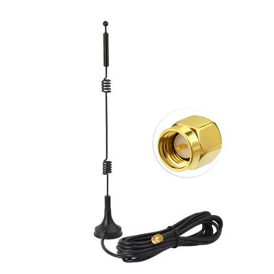 China WiFi 2.4GHz 5GHz 5.8GHz 9dBi Dual Band Magnetic Base SMA Male Mount Antenna For WiFi Router Booster Chain Supplement Pass-through Radio for sale