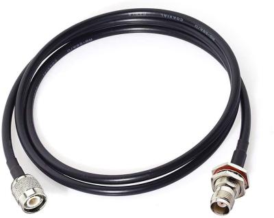 China Bingfu RTK Survey GPS Antenna Extension Cable TNC Male to Bulkhead Mount RG58 Female Coax Jumper Cable 1m for GNSS RTK Receiver AC-T01BO-T01SP-058-100 for sale