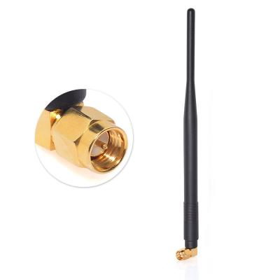 China Polyurethane GSM Antenna 915Mhz 2dBi SMA Plug Connector Right Angle Antenna For Ham Radio for sale