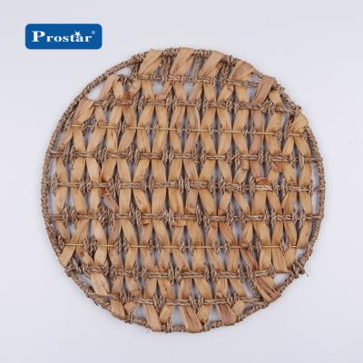 China New viable natural water hyacinth sea grass round table mat material spring and summer hot sale place mat for sale