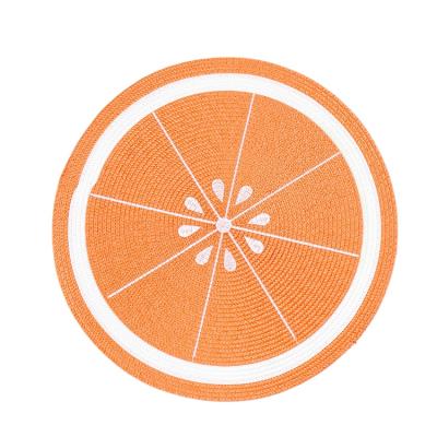 China China Fruit Fruit Design PP Place Mat Sustainable PP Woven Place Mats Braided Round Place Mat for sale