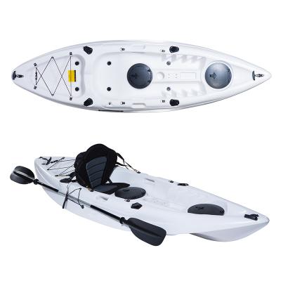 China Single Sit On Kayak JFM GK13 New Top Design Plastic No Inflatable Fishing Racing Kayak Single Seat Kayaks for sale