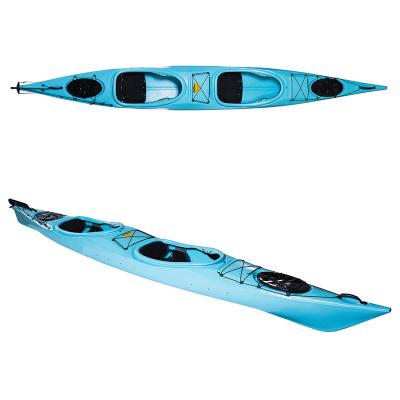 China Double Sit In Kayak JFM GK23 Luxury Comfort Double Sit In Kayak Rowboat Ocean Sea Kayak For 2 Person for sale