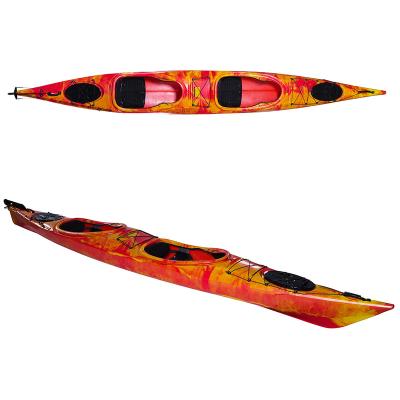 China Double Sit In Kayak JFM GK23 Touring Ocean Sea Kayak Double Sit In Kayak With Foot Pedals for sale