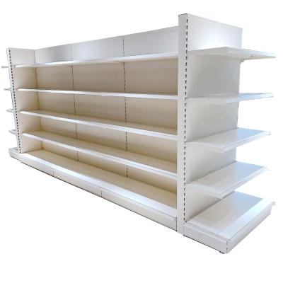 China Double Sided Supermarket Double Sided Shelf Supermarket Retail Shelf Display Rack for sale