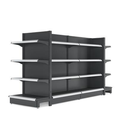 China Factory Price Euro Style Supermarket Double Sided Gondola Shelves Display Racks Supermarket Retail Shelf for sale