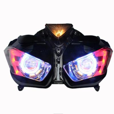 China Plastic R25 R3 12V LED YZF R3 R25 LED Motorcycle Lighting System HID Lamp Head Headlight For yamaha r25 R3 accessories for sale