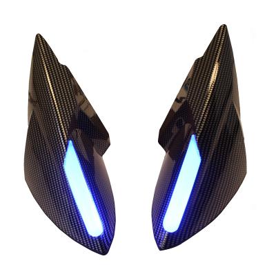 China MOTORCYCLE ACCESSORIES NMAX 155 COLORFUL PCX150 REAR VIEW MIRROR WITH LED LIGHT FOR YAMAHA HONDA 23.5x11x17cm for sale