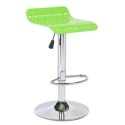 China China Simple Design ABS Cavity High Adjustable Stool Eco-friendly Modern Plastic Large Green Fixed Bar Stool for sale