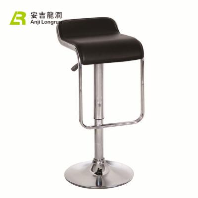 China New Design Stainless Steel Eco - Friendly Lift Base Synthetic Leather Cocktail Bar Stools for sale