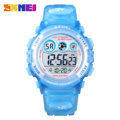 China Waterproof Digital Watch Fashion Plastic Case Alarm Children Boys Girls Sport Watches for sale