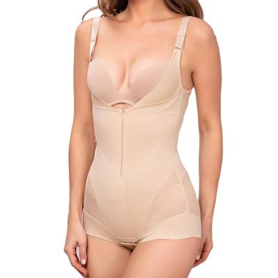 China Breathable Ladies Slimming Mesh Bodysuit Firgue Recovery Bodyshaper Postpartum Butt Lifter Ladies Body Shaper Faja for sale