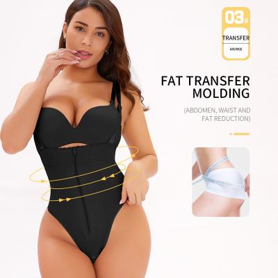 China Hot Selling Viable Women Train Wear Workout Body Suit Full Comfortable Plus Size Naked Body Shaper Thong Shaper for sale