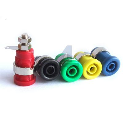 China Electric Power JIALUN 5 Colors Nickel Plated Copper Binding Post 4mm Female Banana Plug for sale