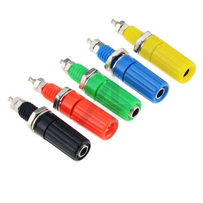 China audio & JIALUN M3*45 Long 4mm Visual Needle Test Plug Banana Holder Instrument Lug Banana Terminal Plug for sale