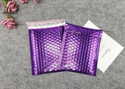 China Purple Colored Mailing Envelopes / Anti - Corrosion Bubble Mailer Bags for sale