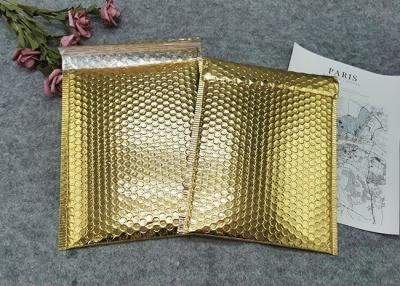 China Protective Gold Colored Bubble Wrap Mailing Bags / Poly Bubble Mailers for sale