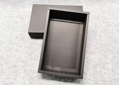 China Durable Push - Pull  Cardboard Gift Boxes ，Recycle Black Kraft Gift Box for sale