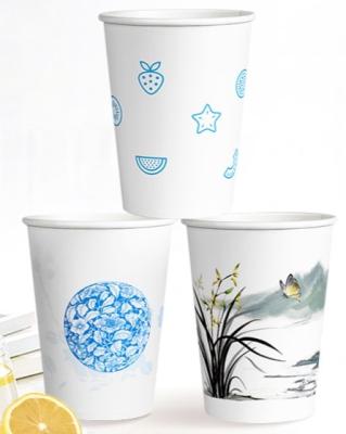 China Compostable 3 Oz White Paper Disposable Coffee Cups SGS FSC Certified for sale