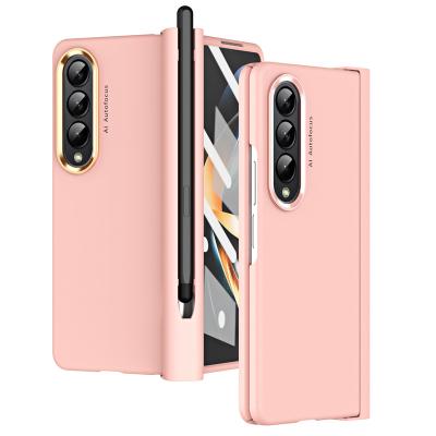 China Custom Shockproof Backdrop Proof PC Frame High Transparent TPU Case For Galaxy Fold 4 for sale