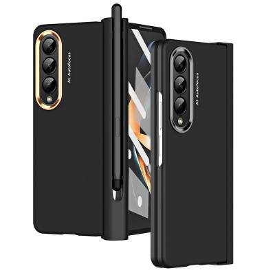 China Candy Color Folding Shockproof Phone Case For Samsung 5G Full Protection With Pen Shockproof Cover For Galaxy Z Fold 4 for sale