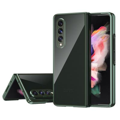 China 100% Wholesale Shockproof Cheap Foldable Clear PC Case Anti Shock Galaxy Phone Case For Samsung Z Fold3 for sale