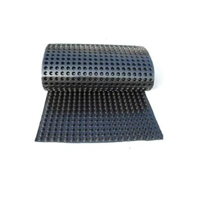 China Modern Special Hot Selling Black Mounting Nail Dimple Tunnel Drainage Board For Drain Water for sale