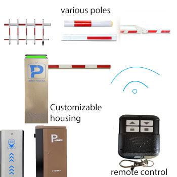 China 18B Automatic Flap Gate Parking Car Stop Toll Barrier Gate 140W Power Supply for sale