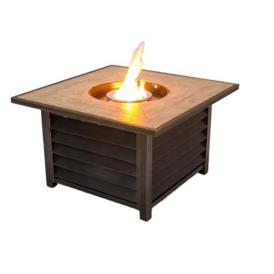 China 2022 contemporary new design factory direct sale outdoor furniture gas firepit with 50000BTU for sale