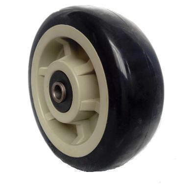 China Non-marking Plastic Caster Wheels 6 Inch PU Coated PP Non-marking Trolley Wheel for sale