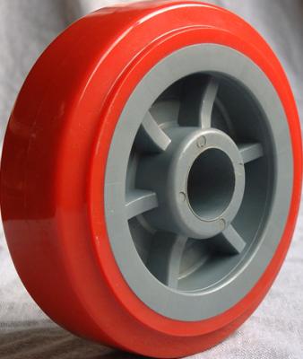 China Floor Protection Furniture Single Wheel PU Coated PP Cheap Castor Wheels for sale