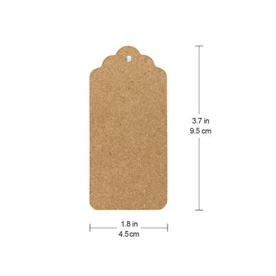 China Free Sample Viable Custom Feet Natural Brown Kraft Jute Twine Paper Gift Tags For Crafts Price Tag Tag for sale