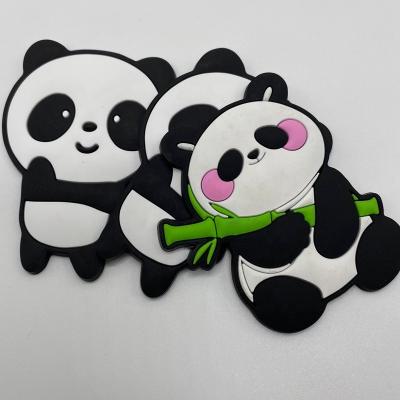 China Washable 3D Cartoon Rubber Patches Environmental PVC Clothing Accessories Bags Trademark Kids Label for sale