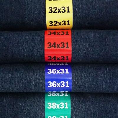 China Colorful Color Coded Scratch Waist Sticker Clothing Size Tapes Labels Adhesive- Class Labels For T-shirt Dress Shirt for sale