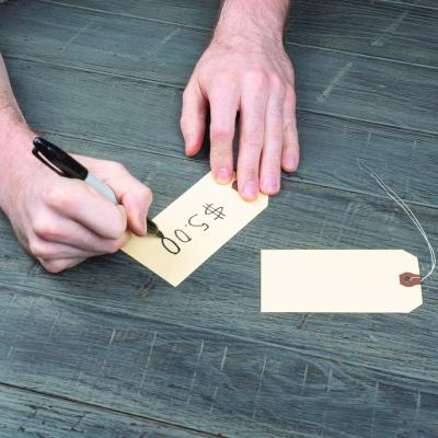 China Free Sample Retro Custom Kraft Paper Tag Blank Card Viable Custom Personality Bookmark Printing Design for sale