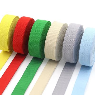 China Viable Wholesale Flat Elastic Faux Polyester Clothing Accessories Nylon Elastic Webbing for sale