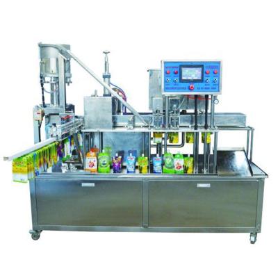 China Full Automatic Food Orange Juice Liquid Stand Up Pouch With Cap Filling Packing Machine Factory for sale