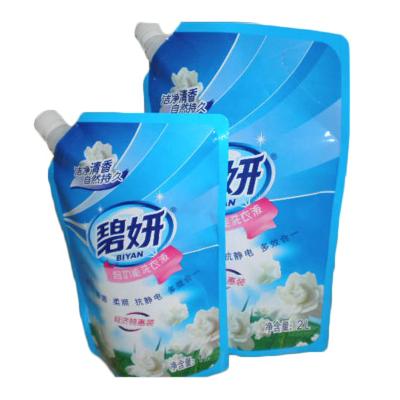 China Automatic Food Dish Washing Pouch Filling Machine Liquid Plastic Rack Up Pouch Filling Packing Machine for sale